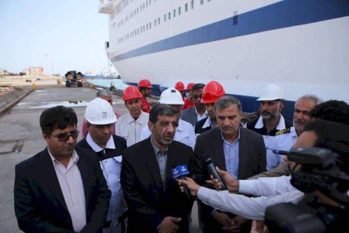 آماده سازی کشتی سانی در بندرعباس با حضور وزیر گردشگری