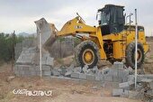 بیش از ۱۰ هزار مترمربع از اراضی ملی خراسان شمالی به ارزش ۱۳۲ میلیارد ریال رفع تصرف شد