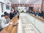 نشست بررسی مسائل و مشکلات طرح آبیاری نخیلات ۱۷۰ هکتاری آبپخش