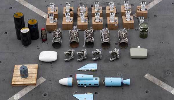 عکس | آمریکا مدعی توقیف یک کشتی حامل تسلیحات پیشرفته ایرانی شد