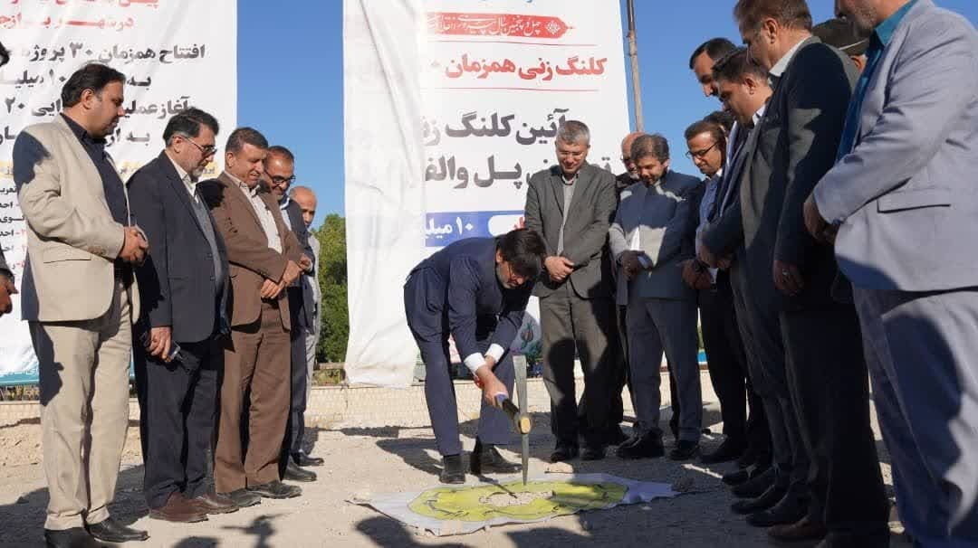 افتتاح و کلنگ زنی پروژه های شهر برازجان