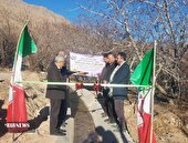 افتتاح کانال آبرسانی در روستای بوانات