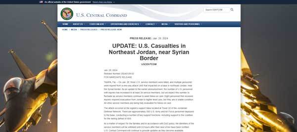 عکس | تعداد حملات به ارتش آمریکا در عراق و سوریه عکس | تعداد حملات به ارتش آمریکا در عراق و سوریه