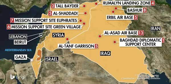 عکس | تعداد حملات به ارتش آمریکا در عراق و سوریه عکس | تعداد حملات به ارتش آمریکا در عراق و سوریه