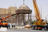 نصب مقبره حافظ در میدان حافظ برازجان