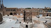 مرمت و بازپیرایی میدان تاریخی وقت‌الساعه در یزد آغاز شد