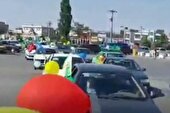 ببینید | جشن «کاروان خودرویی» به مناسبت عید غدیرخم در اردبیل
