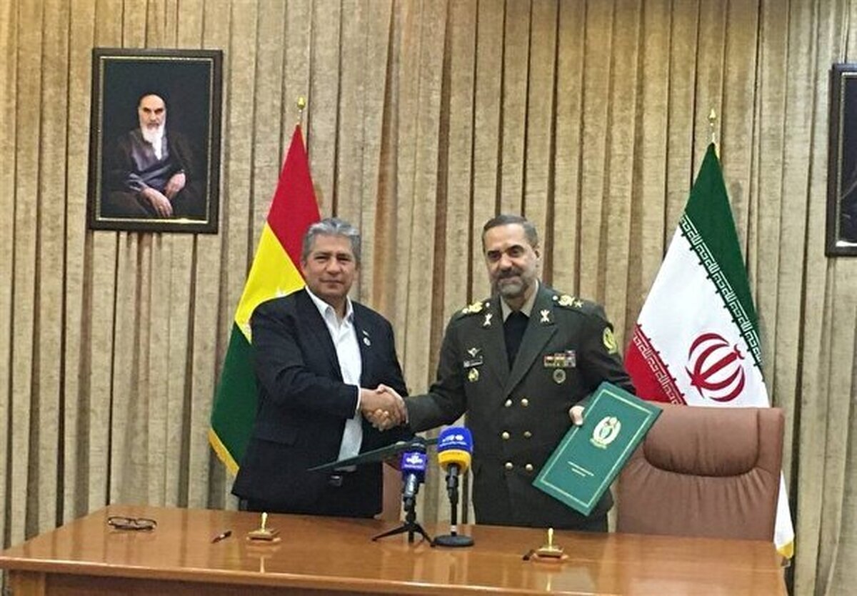 امضای تفاهم‌نامه همکاری دفاعی ایران و بولیوی