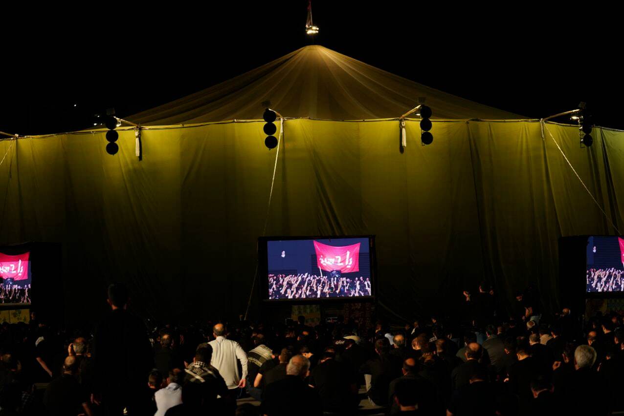 عکس | هیأت ۹۰ هزار مترمربعی سیاه و سفید محمود کریمی