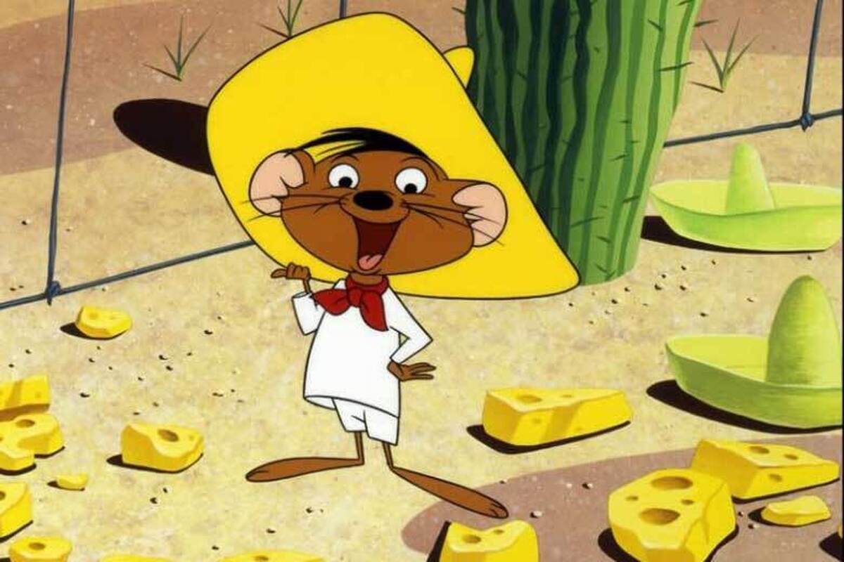 «اسپیدی گنزالس»، سریع‌ترین موش در مکزیک که زبان انگلیسی را با لهجه اسپانیایی مکزیکی حرف می زد و تسلط کامل به زبان اسپانیایی داشت.