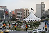 گزارش تصویری | خیمه عاشورایی در میدان هفت تیر