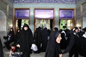 گزارش تصویری | اجماع زنان عاشورایی در پی هتک حرمت به قرآن در حرم عبدالعظیم الحسنی