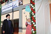 نواختن زنگ آغاز سال تحصیلی جدید با حضور رئیس جمهور در شهرستان بهارستان