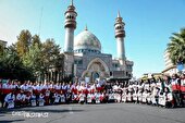 گزارش تصویری | تجمع امدادگران و کادر درمان در میدان فلسطین