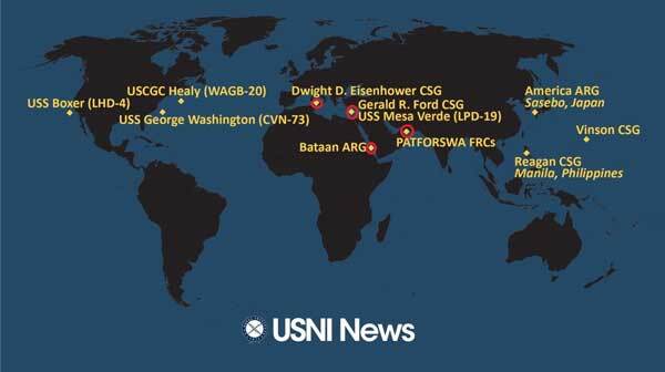 عکس | آرایش جنگی ارتش آمریکا مقابل محور مقاومت