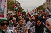 گزارش تصویری | تظاهرات مقابل کاخ سفید در حمایت از مردم مظلوم فلسطین