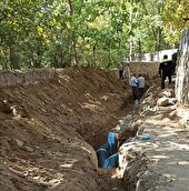 اجرای  پروژه فاضلاب سایت ۶۴ واحدی مسکن ملی شهرسرکان