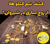 کشف نیم کیلو طلا از زوج سارق در شیروان