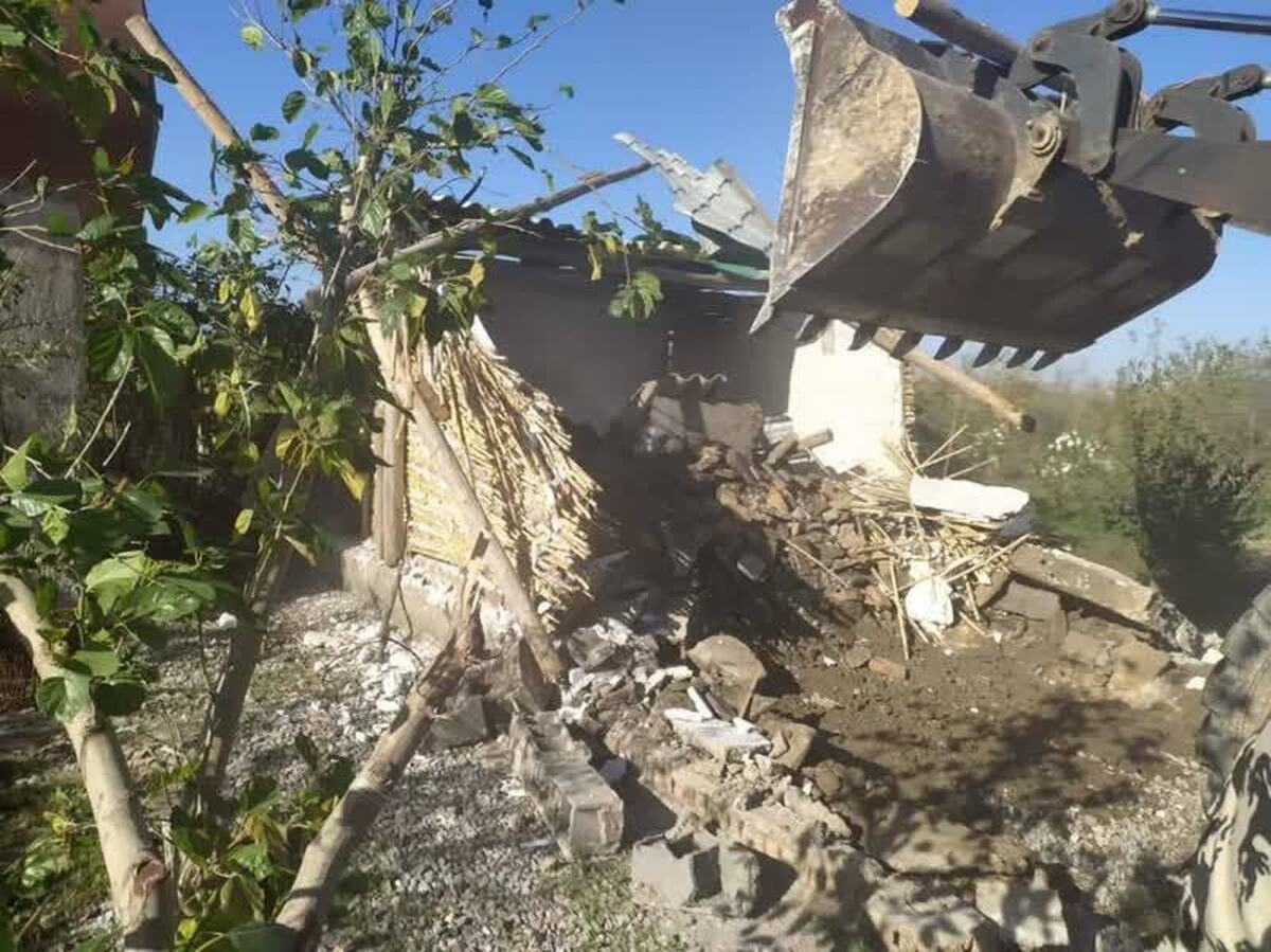ساخت و سازهای غیرمجاز در روستاهای گرگان تخریب شد