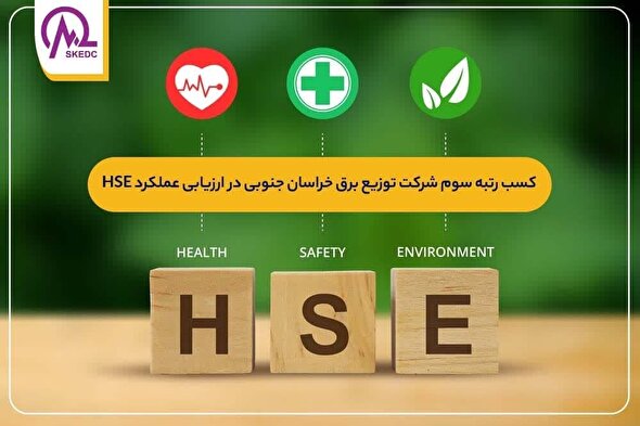 کسب رتبه سوم شرکت برق خراسان جنوبی در ارزیابی عملکرد HSE