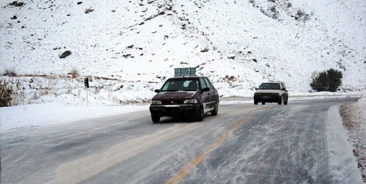 جاده‌ های ۱۸ استان ایران برفی و بارانی است