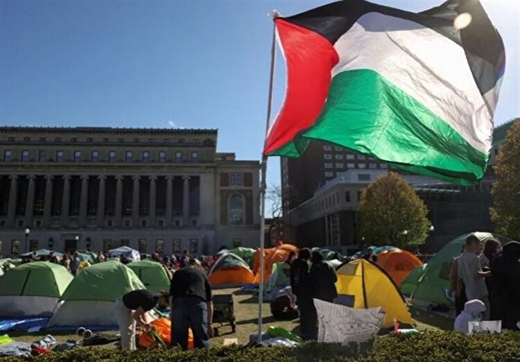 ببینید | قدردانی فلسطینی‌ها از دانشگاهیان معترض