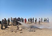 مانور مشترک اطفاء حریق در منطقه کوهستانی  در استان هرمزگان برگزار شد