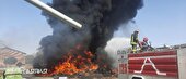 فیلم_آتش سوزی در شهرک صنعتی شهرستان بروجن