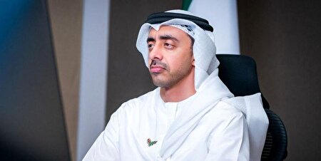 ببینید | ادای احترام وزیر خارجه امارات به رئیس‌جمهور شهید