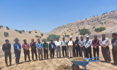 آغاز احداث چمن ورزشگاه قلعه رئیسی و نامگذاری به نام شهید رئیسی