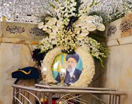 عکس | اولین تصویر از محل دفن‌ شهید آیت‌الله رئیسی در حرم‌ مطهر امام‌ رضا علیه‌السلام