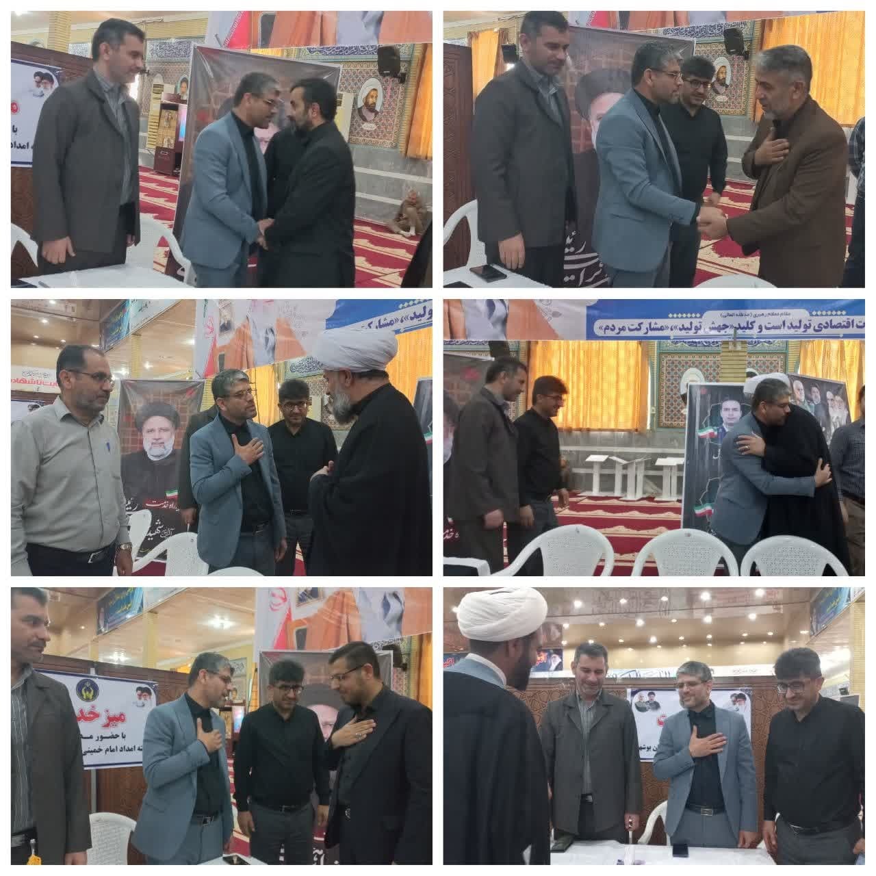 برپایی میز خدمت در شهرستان دشتی