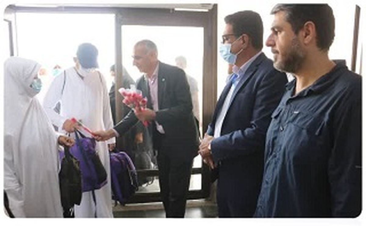 استقبال از حجاج بیت الله الحرام در فرودگاه بین‌المللی بندرعباس