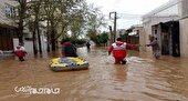 بارش شدید باران سبب آبگرفتگی در بجنورد شد