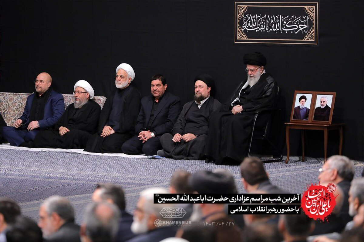 گزارش تصویری | آخرین شب مراسم عزاداری حضرت اباعبدالله الحسین (ع) در حسینیه امام خمینی