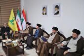 گزارش تصویری | حضور جمعی فرزندان حضرت آیت‌الله خامنه‌ای در دفتر حزب‌ الله لبنان