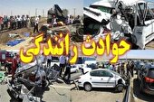 برخورد پراید با تانکر حمل سوخت وکشته شدن هفت نفر در لاشار