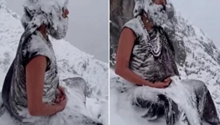 ببینید | تمرکز در برف