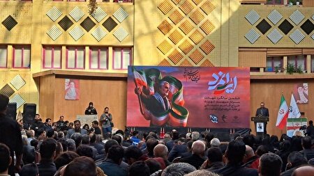 مراسم بزرگداشت شهادت حاج قاسم با حضور اهالی ورزش