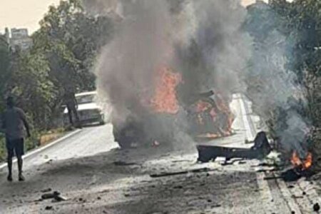 پهپاد اسرائیلی یک خودرو را در نبطیه لبنان هدف قرار داد