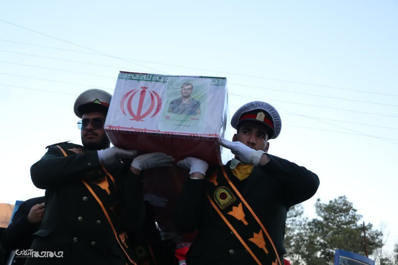 آیین تشییع شهدای امنیت در شهرکرد