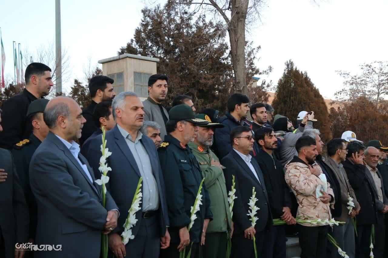 آیین تشییع شهدای امنیت در شهرکرد