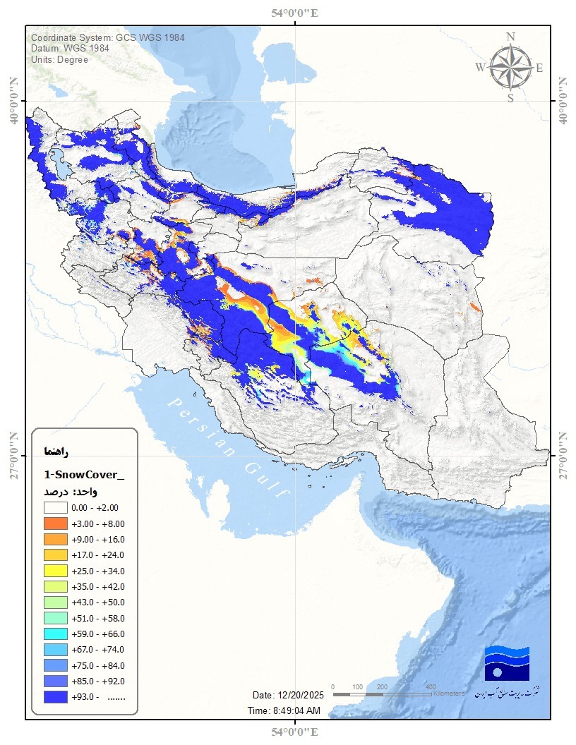 جهش برفی در ایران