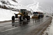 باران و برف در جاده‌ های ۱۷ استان ایران
