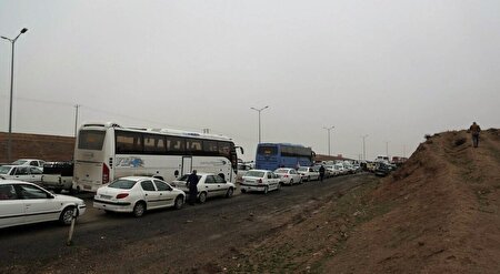 تصادف اتوبوس در آزادراه تهران-کرج