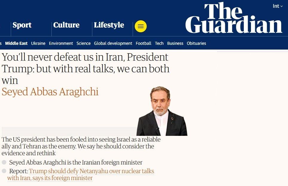 عراقچی خطاب به ترامپ: با گفت‌وگوهای واقعی، هر دو می‌توانیم پیروز شویم