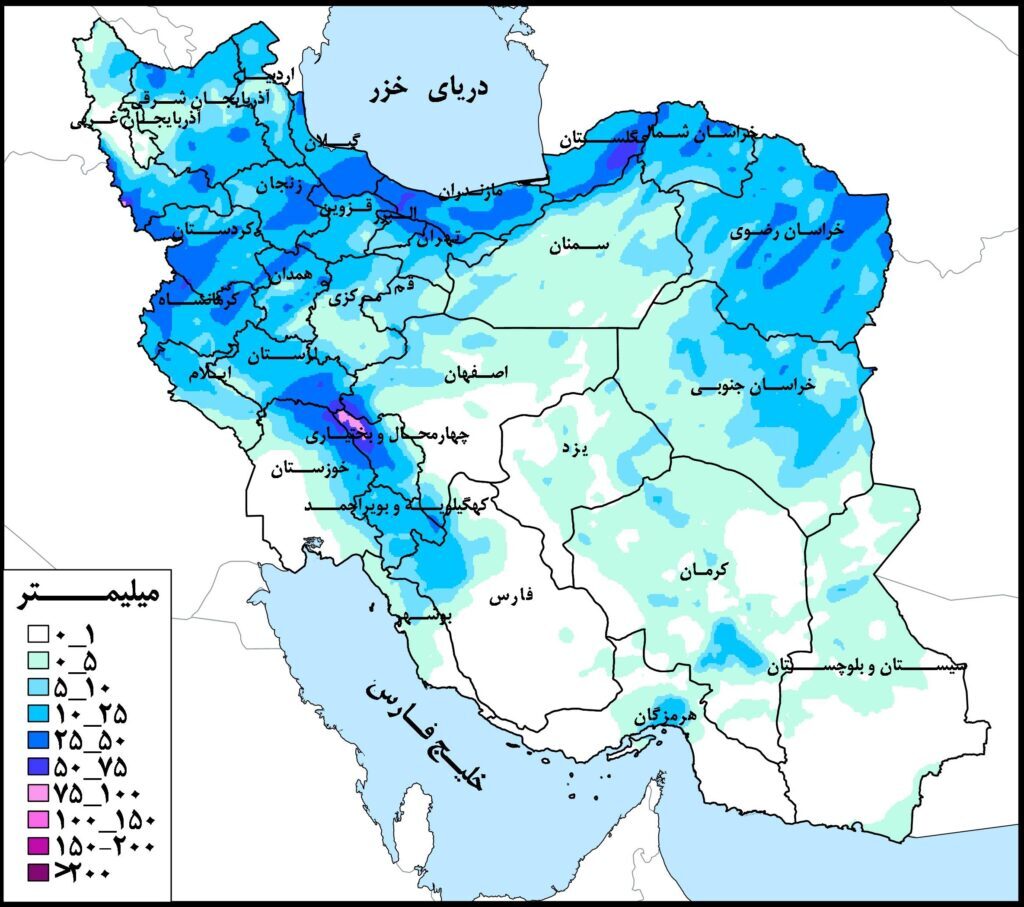 پیشبینی بارشهای قابل توجه در بیشتر مناطق ایران طی هفته جاری پیشبینی بارشهای قابل توجه در بیشتر مناطق ایران طی هفته جاری