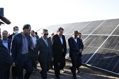 افتتاح نیروگاه خورشیدی ۵ مگاواتی ارگ جدید بم