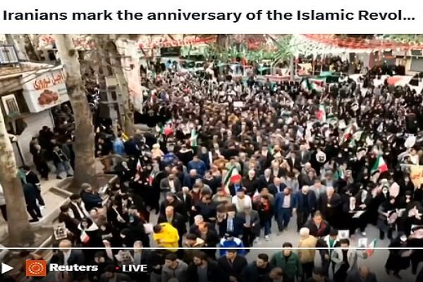 عکس | پوشش راهپیمایی ۲۲ بهمن در رویترز