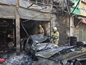 آتش‌سوزی تعمیرگاه خودرو در تهران